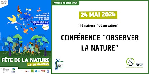 Image principale de Fête de la Nature - Conférence "Observer la Nature"