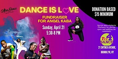 Imagem principal do evento Dance Is Love Fundraiser