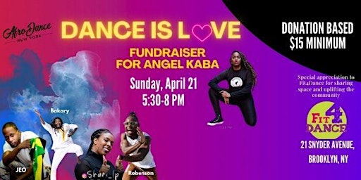 Dance Is Love Fundraiser primary image