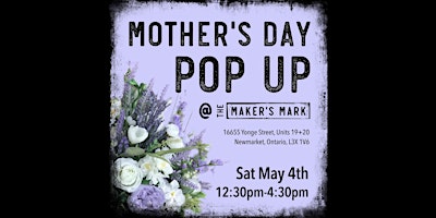 Primaire afbeelding van Mother’s Day Pop Up Market - May 4th