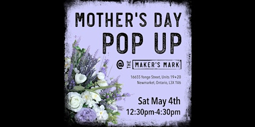 Mother’s Day Pop Up Market - May 4th primary image