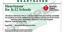 Imagem principal de AHA Heartsaver K-12 Schools - LHN CPR Instructors only