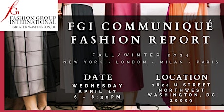 Imagen principal de FGI DC Communique Fall/Winter 2024 Runway Presentation