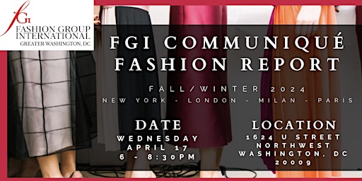 FGI DC Communique Fall/Winter 2024 Runway Presentation primary image