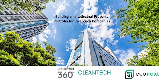 Primaire afbeelding van Building an Intellectual Property (IP) Portfolio for CleanTech Companies