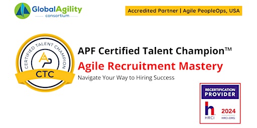 Primaire afbeelding van APF Certified Talent Champion™ (APF CTC™)  | Apr 24-25, 2024