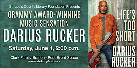 Author Event - Darius Rucker, "Life's Too Short"