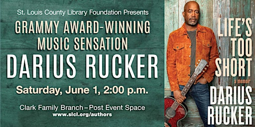 Author Event - Darius Rucker, "Life's Too Short"