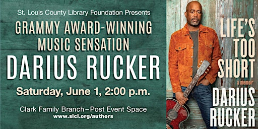 Author Event - Darius Rucker, "Life's Too Short"  primärbild