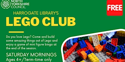 Imagem principal do evento Harrogate Library Lego Club