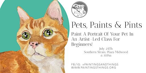 Pets, Paints & Pints at Southern Strain Plaza Midwood primary image