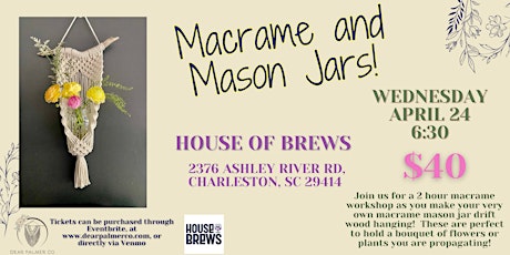 Macrame and Mason Jars! primary image
