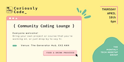 Curiously Code Community Coding Lounge primary image