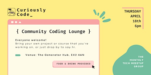 Imagem principal do evento Curiously Code Community Coding Lounge