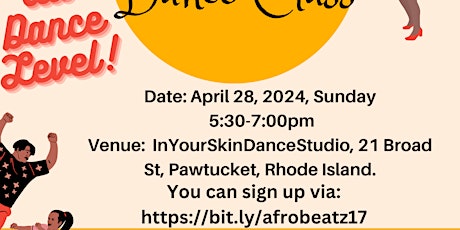 Afrobeatz Dance Class - ALL LEVELS!!!
