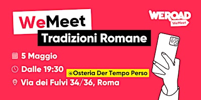 Imagen principal de WeMeet | Tradizioni Romane