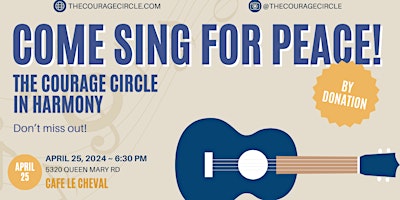 Sing (or listen) as we sing songs for peace. primary image