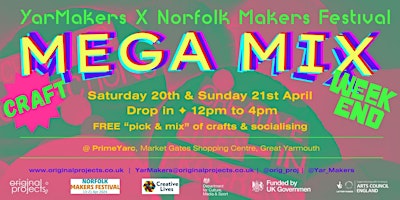 Imagem principal de YarMakers X Norfolk Makers Festival: MEGAMIX Craft Weekend