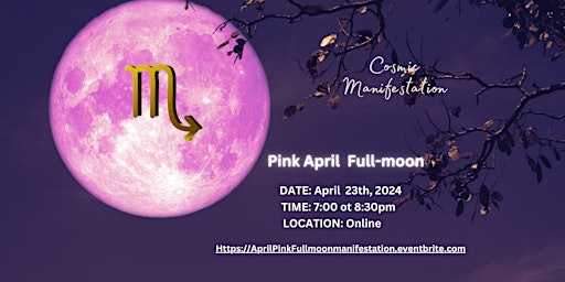 Image principale de Cosmic Scorpio Pink Full-moon  in  Manifestation