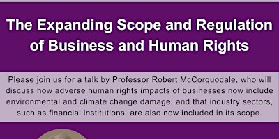 The Expanding Scope and Regulation of Business and Human Rights primary image