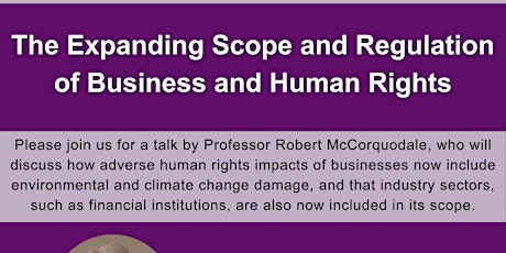 The Expanding Scope and Regulation of Business and Human Rights