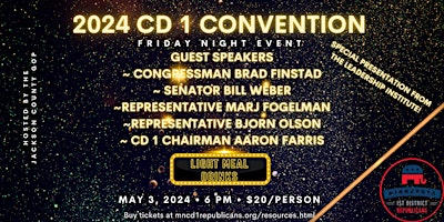 CD 1 Convention Friday Night Event primary image