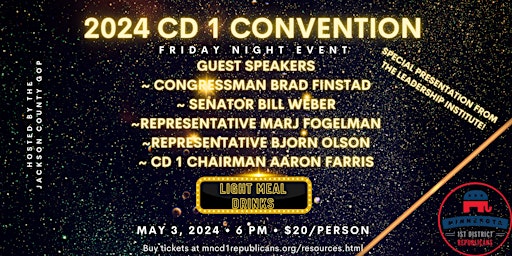 CD 1 Convention Friday Night Event primary image