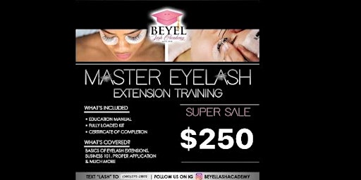 Imagem principal do evento Master Eyelash Extension Training