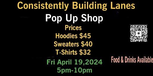 Imagen principal de Consistently Building Lanes Pop Up Shop