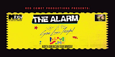 Live Today Love Tomorrow Tour featuring The Alarm primary image