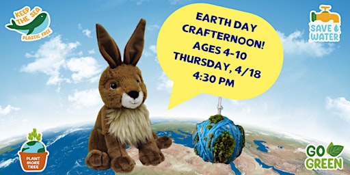 Imagem principal de Kids Crafternoon: Earth Day! (Ages 4-10)