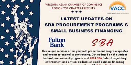 Primaire afbeelding van SBA Procurement Updates & Small Business Financing