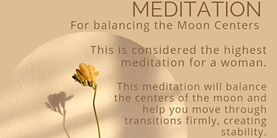 Imagem principal de Meditation for moon balancing