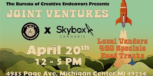 Imagem principal do evento Skybox Cannabis X Bureau of Creative Endeavors 420