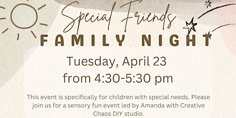Special Friends Family Night