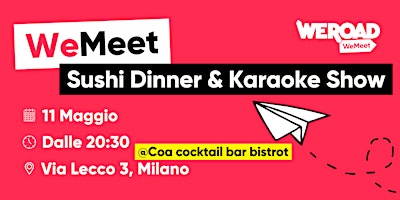 Primaire afbeelding van WeMeet | Sushi Dinner & Karaoke Show