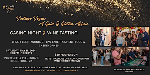 Imagem principal de Stone Ridge Annual Wine Tasting and Casino Night