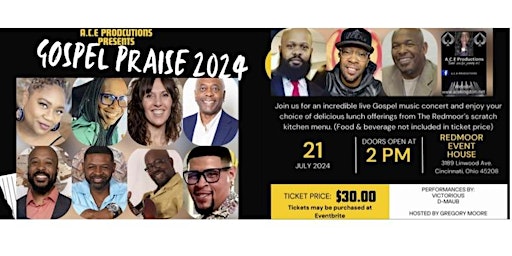 Imagem principal do evento A.C.E. Productions Presents Gospel Praise 2024