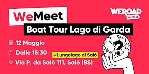 Imagem principal do evento WeMeet | Boat Tour Lago di Garda