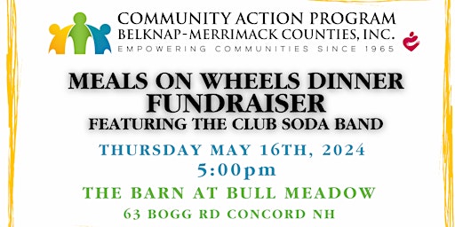 Primaire afbeelding van MEALS ON WHEELS DINNER FUNDRAISER