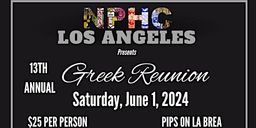 Imagem principal do evento NPHCLA Greek Reunion Honoring Essie McGriff