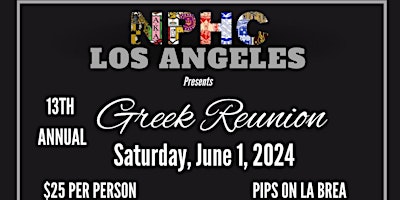 Hauptbild für NPHCLA Greek Reunion Honoring Essie McGriff