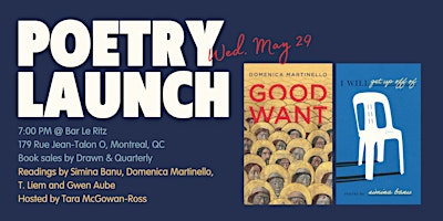 Launch: I Will Get Off Of by Simina Banu & Good Want by Domenica Martinello primary image