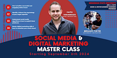 Imagem principal do evento Social Media & Digital Marketing Master class for Music Artists