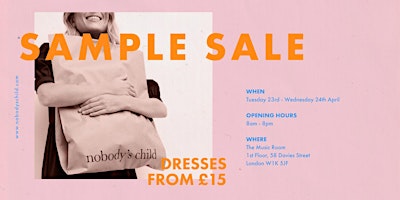 Immagine principale di Nobody’s Child Sample Sale 