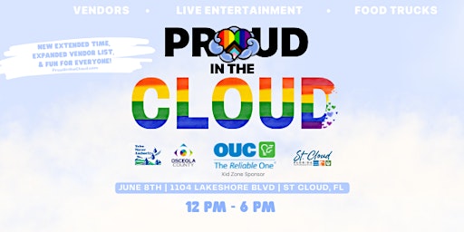 Image principale de PROUD IN THE CLOUD Brought by St. Cloud Pride Alliance