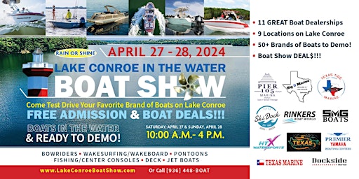 2024 Lake Conroe In The Water Boat Show primary image