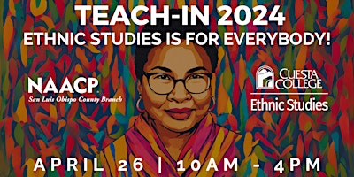 Imagen principal de 3rd Annual Cuesta College Ethnic Studies Teach-In