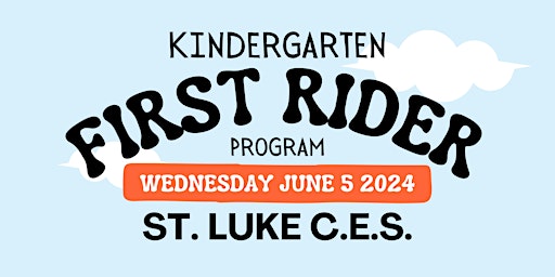 Primaire afbeelding van First Rider Program - St. Luke C.E.S. Waterloo, ON (5:00 PM Session)