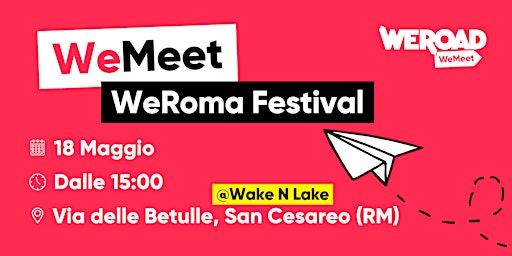 WeMeet | WeRoma Festival primary image
